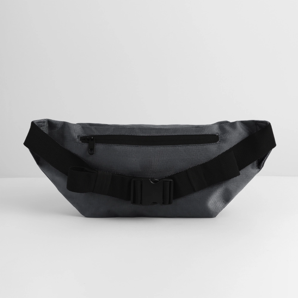 Large Crossbody Hip Bag - charcoal gray