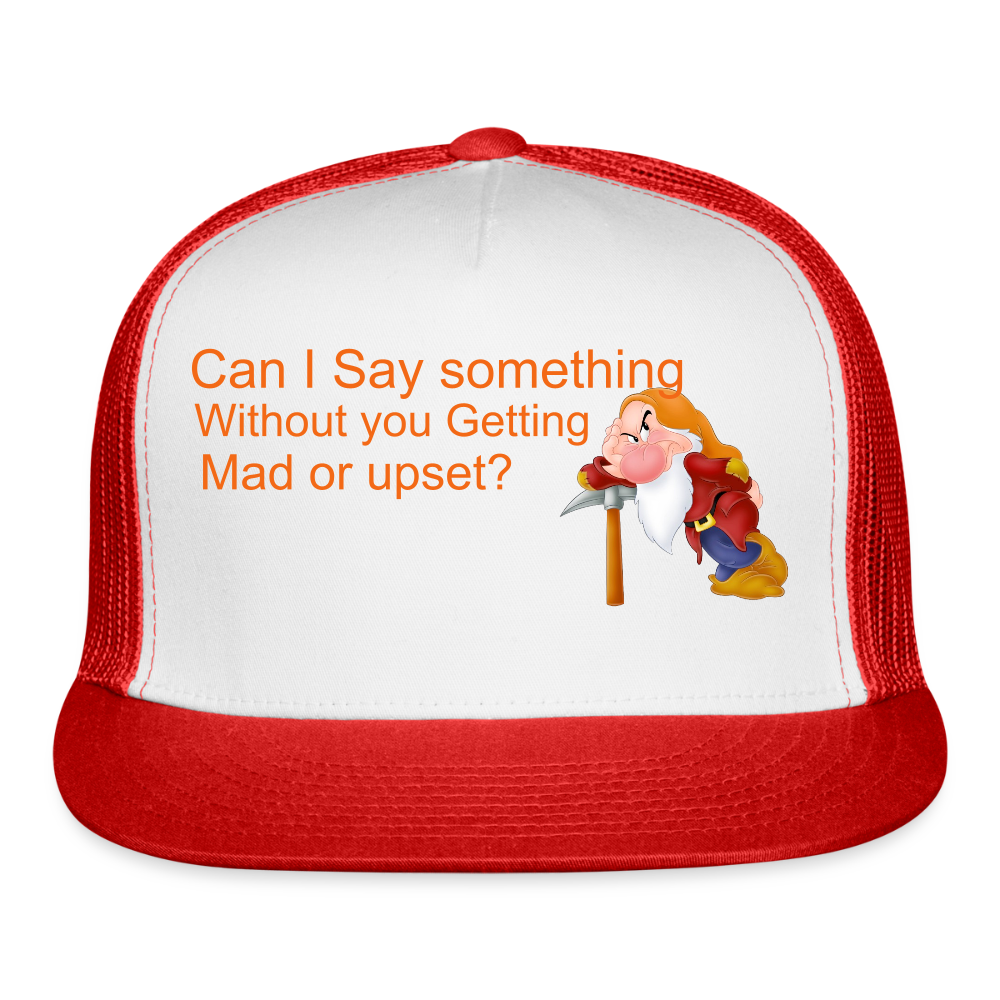 Trucker Hat - white/red