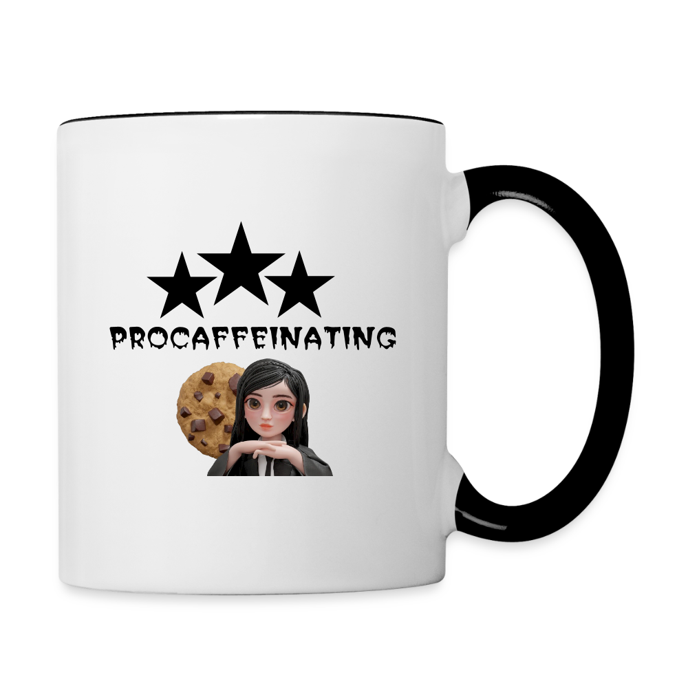 Contrast Coffee Mug - white/black
