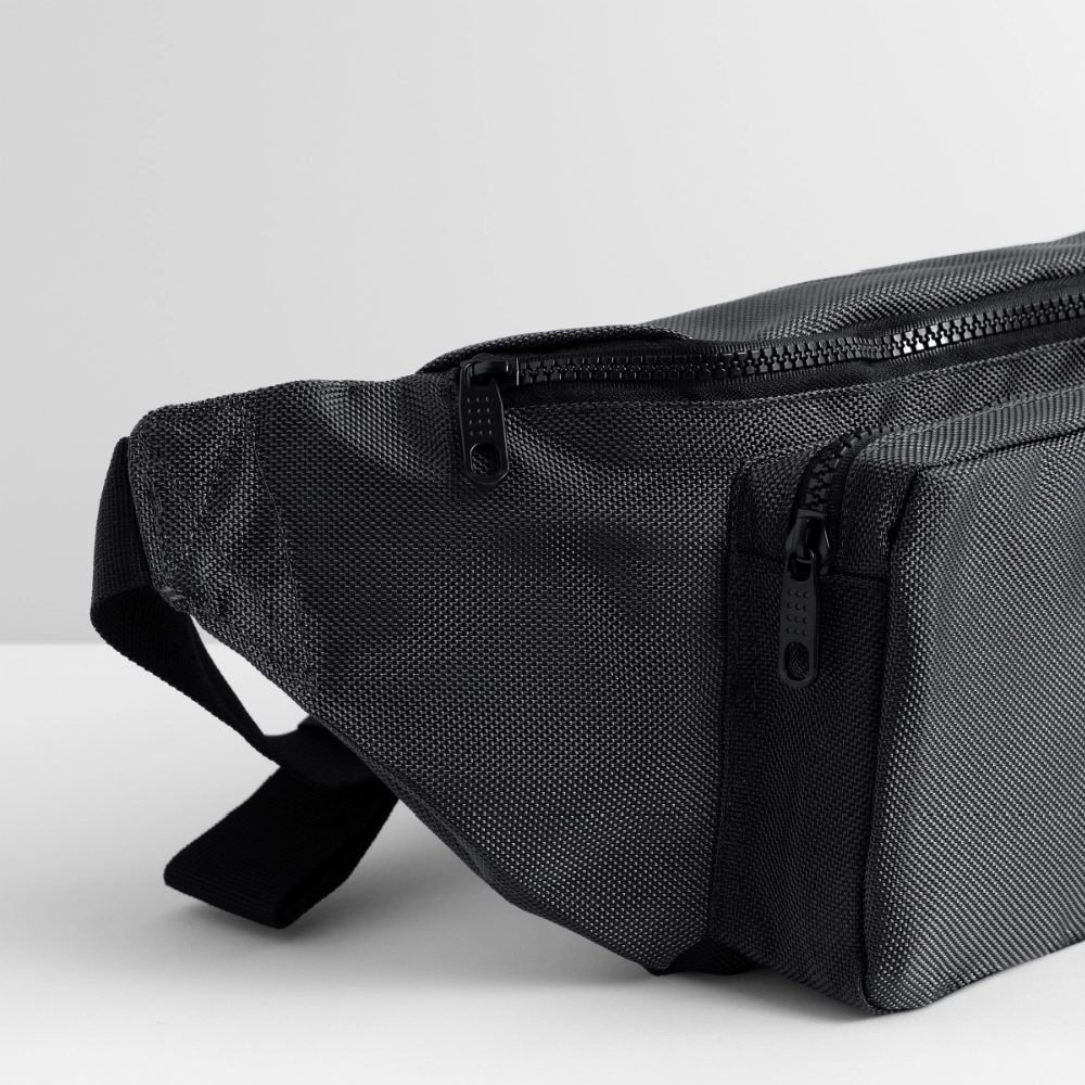 Large Crossbody Hip Bag - charcoal gray