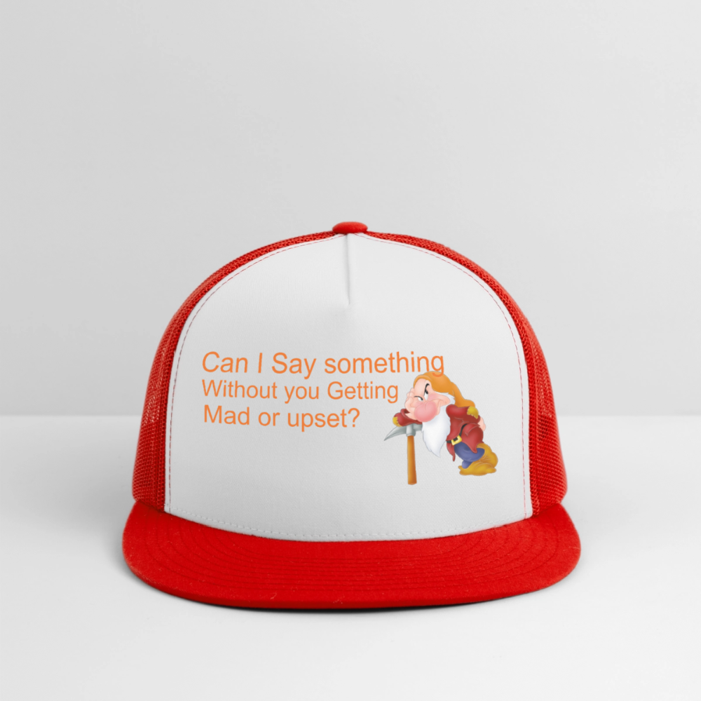 Trucker Hat - white/red