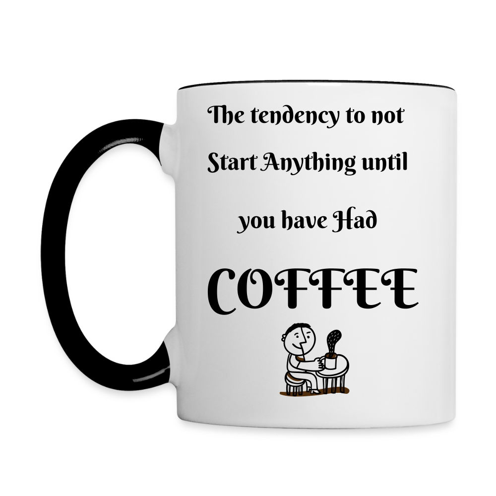Contrast Coffee Mug - white/black