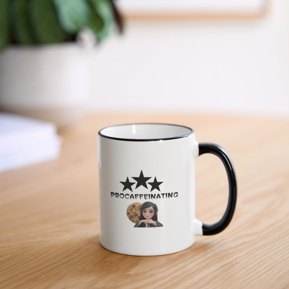 Contrast Coffee Mug - white/black