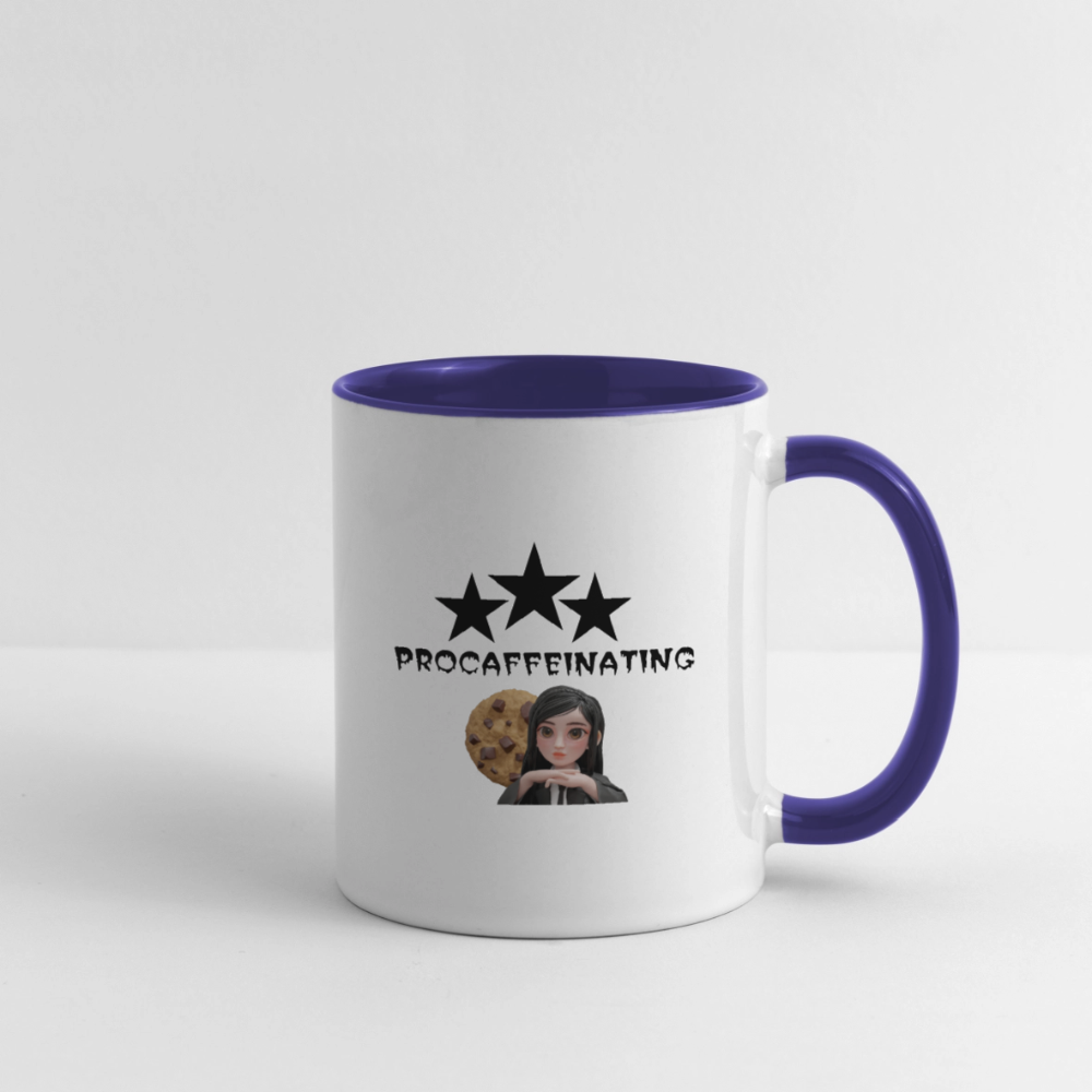 Contrast Coffee Mug - white/cobalt blue